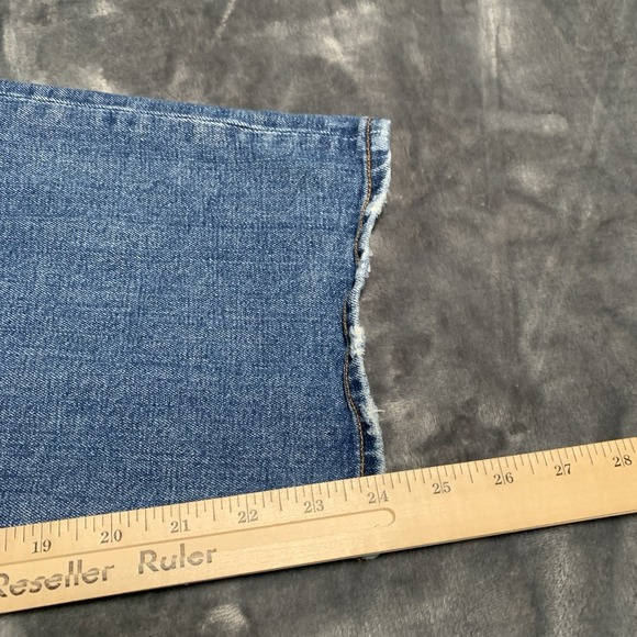 Abercrombie‎ Fitch Ankle Straight Ultra High Rise Distressed Jeans 34/18S - Picture 13 of 13